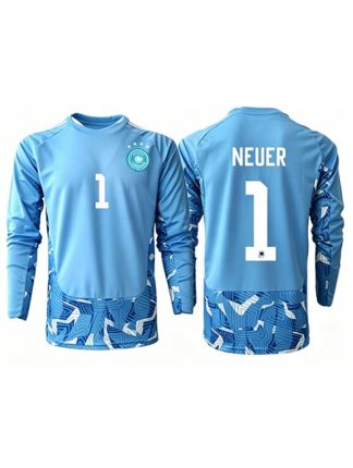 Moški Nogometni dresi Nemčija SP 2026 Manuel Neuer #1 Vratar Gostujoči Dolgi rokav