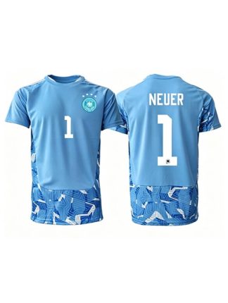 Poceni Vratarski dres Nemčija SP 2026 Manuel Neuer #1 Gostujoči modra