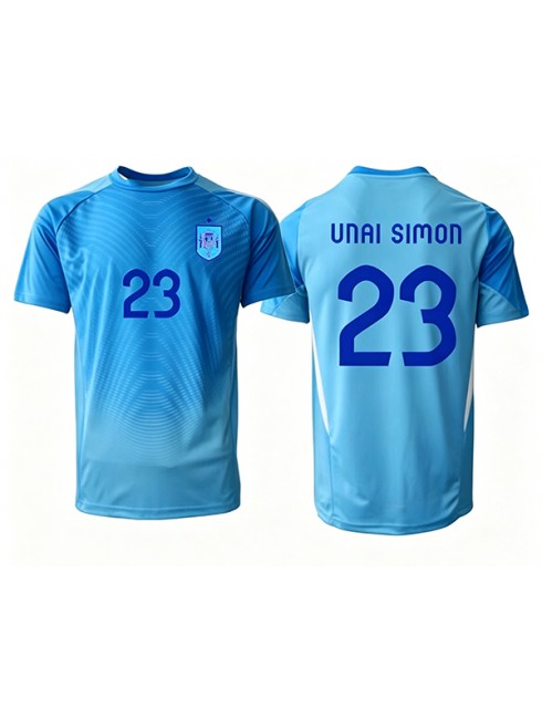 Kupite Moški Vratar dresi Španija SP 2026 Unai Simon #23 Domači modra