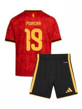Otroški Nogometni dresi kompleti Belgija SP 2026 Diego Moreira #19 Domači