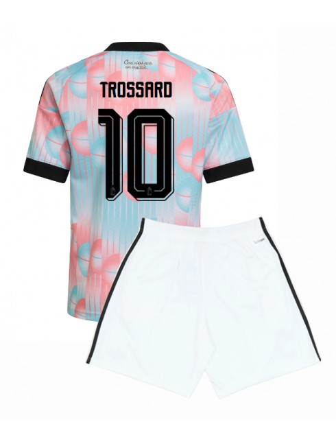 Otroški Nogometni dresi kompleti Belgija SP 2026 Leandro Trossard #10 Gostujoči