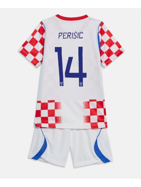 Otroški Nogometni dresi kompleti Hrvaška SP 2026 Ivan Perisic #14 Domači