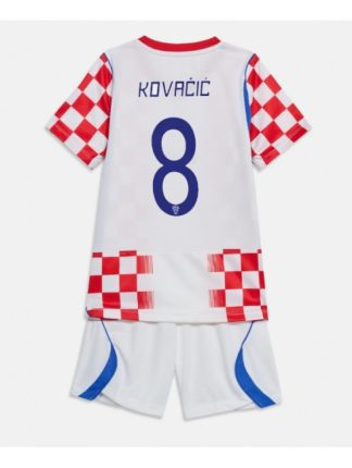 Otroški Nogometni dresi kompleti Hrvaška SP 2026 Mateo Kovacic #8 Domači