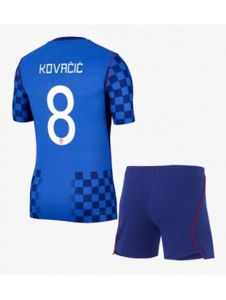 Poceni Otroški Nogometni dresi kompleti Hrvaška SP 2026 Mateo Kovacic #8 Gostujoči