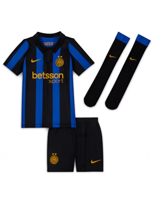 Otroški Nogometni dresi kompleti Inter Milan 2026-27 Lautaro Martinez #10 Domači