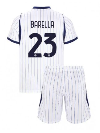 Otroški Nogometni dresi kompleti Inter Milan 2026-27 Nicolo Barella #23 Gostujoči
