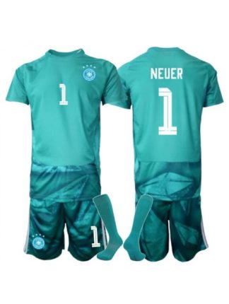 Otroški Nogometni dresi kompleti Nemčija SP 2026 Manuel Neuer #1 Vratar Domači