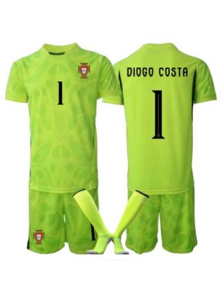Otroški Nogometni dresi kompleti Portugalska SP 2026 Diogo Costa #1 Vratar Domači