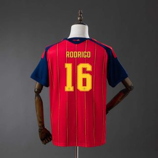 Moški nogometni dresi Španija SP 2026 Domači Rodrigo #16– izdaja prvakov