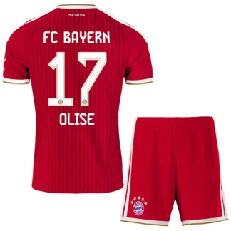 Otroški nogometni dresi kompleti FC Bayern München Michael Olise #17 Domači 2026-27
