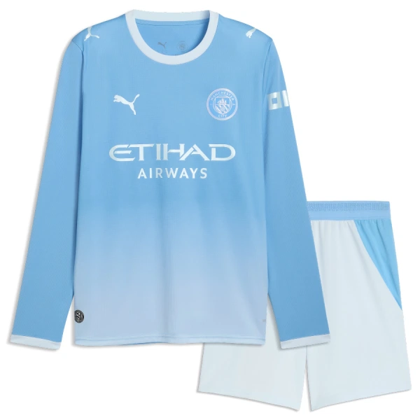 Otroški nogometni dresi kompleti Manchester City Domači 2026-27 Dolgi Rokav