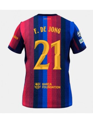 Moški Nogometni dresi Barcelona Frenkie de Jong #21 Domači 2026-27 Kratek rokav