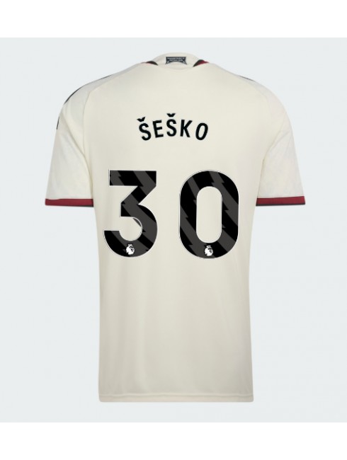 Poceni Nogometni dresi 2026-27 Manchester United Benjamin Sesko #30 Tretji