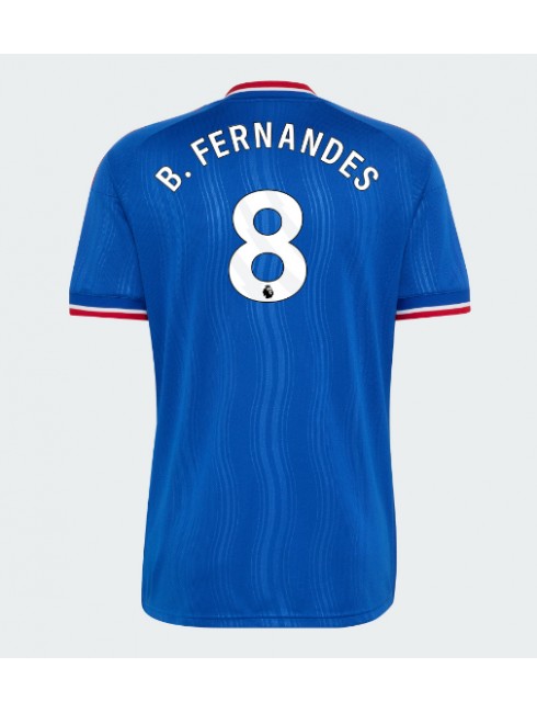 Bruno Fernandes #8 Moški Nogometni dresi Manchester United Gostujoči 2026-27 modra