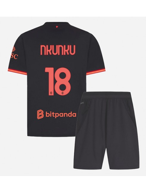 Christopher Nkunku #18 Otroški Nogometni dresi kompleti AC Milan Tretji 2026-27