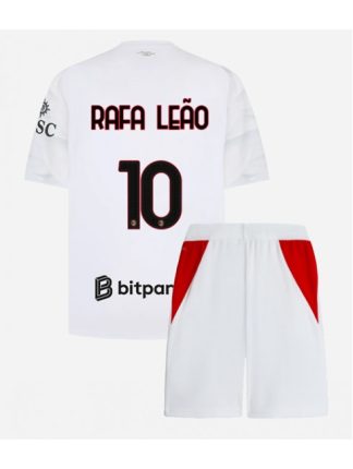 Rafael Leao #10 Otroški Nogometni dresi kompleti AC Milan Gostujoči 2026-27