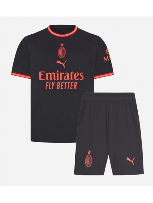Otroški Nogometni dresi kompleti AC Milan Tretji 2026-27 črna