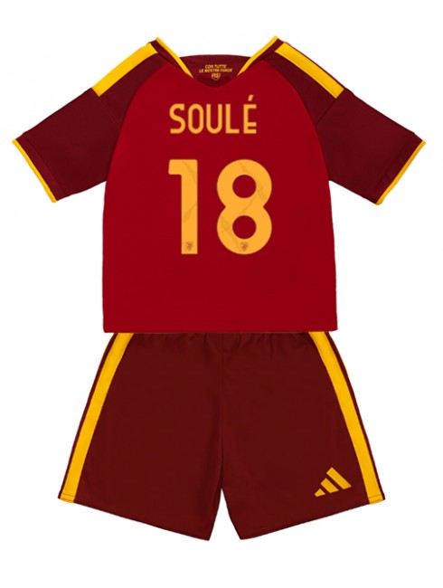 Matias Soule #18 Otroški Nogometni dresi kompleti AS Roma Domači 2026-27