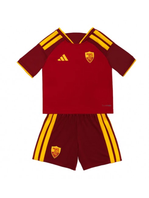 Paulo Dybala #21 Otroški Nogometni dresi kompleti 2026-27 AS Roma Domači rdeča