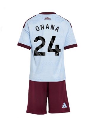 Otroški Nogometni dresi kompleti Aston Villa Amadou Onana #24 Tretji 2026-27