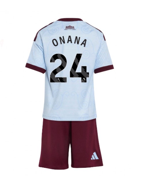 Otroški Nogometni dresi kompleti Aston Villa Amadou Onana #24 Tretji 2026-27