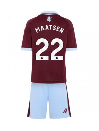 Ian Maatsen #22 Otroški Nogometni dresi kompleti Aston Villa Domači 2026-27