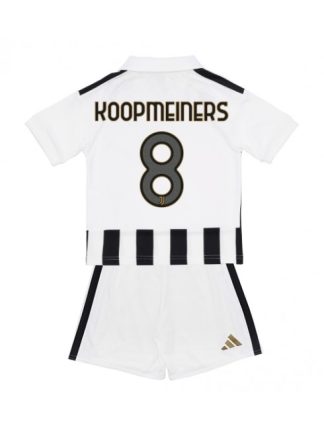 Otroški Nogometni dresi kompleti Juventus Teun Koopmeiners #8 Domači 2026-27