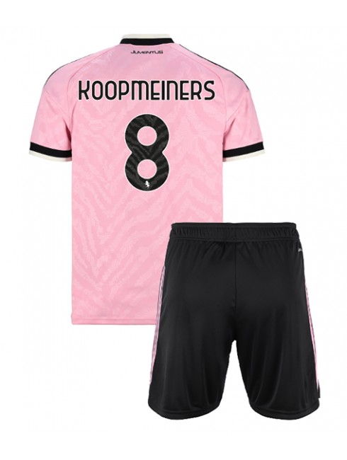 Otroški Nogometni dresi kompleti Juventus Teun Koopmeiners #8 Gostujoči 2026-27