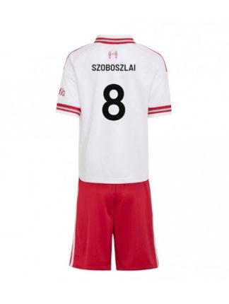 Otroški Nogometni dresi kompleti Liverpool Dominik Szoboszlai #8 Gostujoči 2026-27