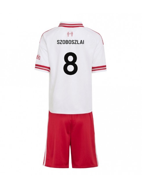 Otroški Nogometni dresi kompleti Liverpool Dominik Szoboszlai #8 Gostujoči 2026-27
