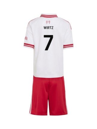 Otroški Nogometni dresi kompleti Liverpool Florian Wirtz #7 Gostujoči 2026-27