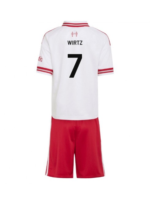 Otroški Nogometni dresi kompleti Liverpool Florian Wirtz #7 Gostujoči 2026-27