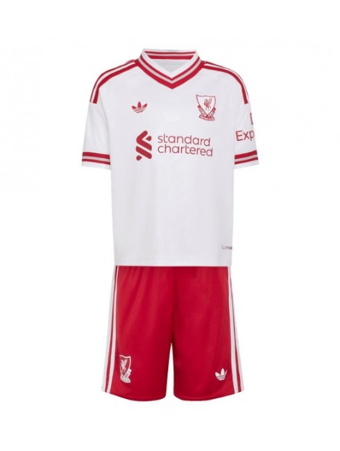 Otroški Nogometni dresi kompleti Liverpool Gostujoči 2026-27