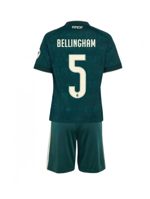 Otroški Nogometni dresi kompleti Real Madrid Jude Bellingham #5 Gostujoči 2026-27