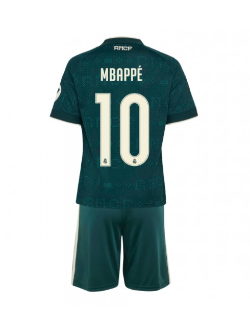 Otroški Nogometni dresi kompleti Real Madrid Kylian Mbappe #10 Gostujoči 2026-27