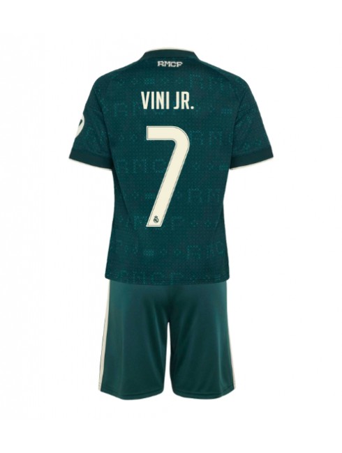 Otroški Nogometni dresi kompleti Real Madrid Vinicius Junior #7 Gostujoči 2026-27