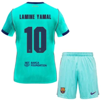 Lamine Yamal #10 Otroški nogometni dresi kompleti FC Barcelona Tretji 2026-27