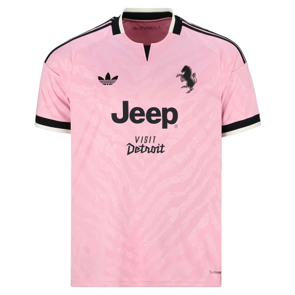 Moški nogometni dresi Juventus Gostujoči 2026/27 roza Kratek Rokav