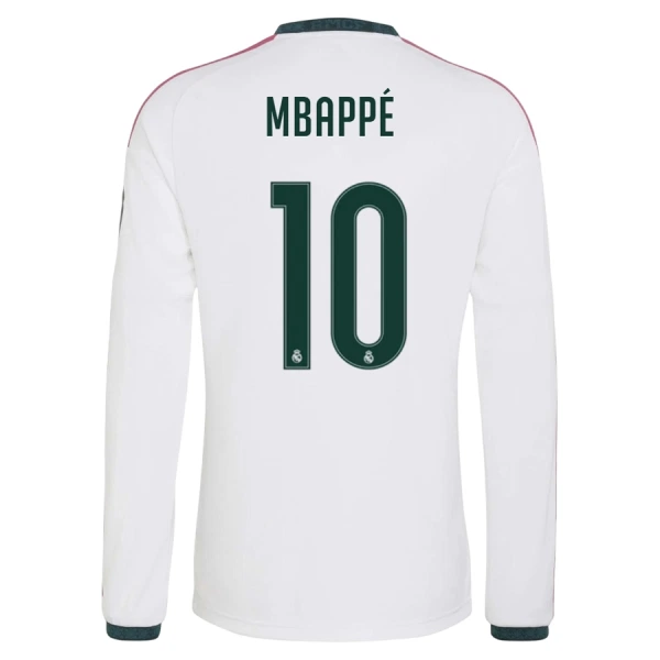 Moški nogometni dresi Real Madrid Kylian Mbappé 10 Domači 2026/27 Dolgi Rokav