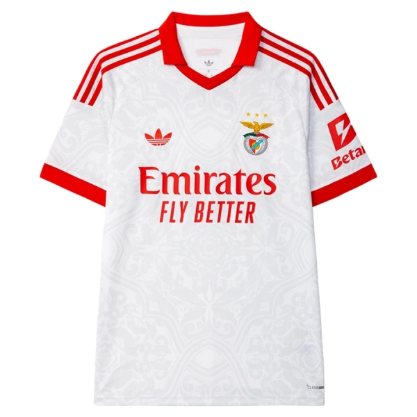 Moški Nogometni dresi SL Benfica Gostujoči 2026/27 bela in rdeča