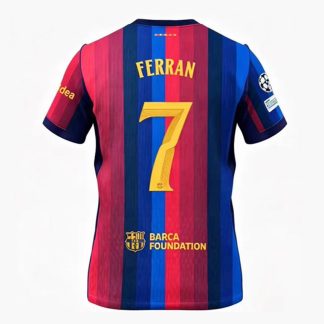 Najcenejši Nogometni dresi FC Barcelona 2026-27 Ferran Torres #7 Domači