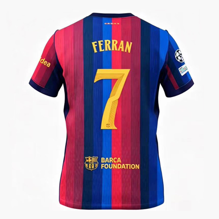 Najcenejši Nogometni dresi FC Barcelona 2026-27 Ferran Torres #7 Domači
