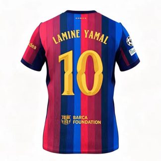 Nogometni dresi z imenom FC Barcelona 2026-27 Lamine Yamal #10 Domači
