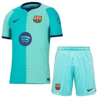 Otroški nogometni dresi kompleti FC Barcelona Tretji 2026-27 modra