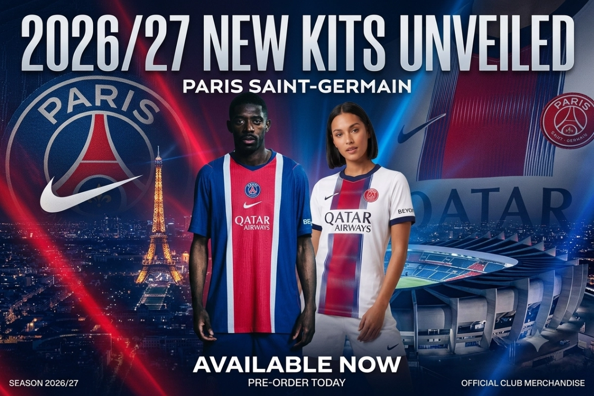 Pariška zgodba o dveh dresih: PSG-jevi domači in gostujoči dresi 2026/27