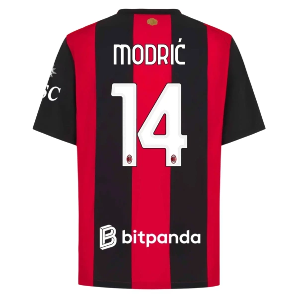 Poceni nogometni dresi AC Milan Luka Modric #14 Domači 2026-27