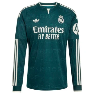 Poceni nogometni dresi Real Madrid Gostujoči 2026/27 zelena Dolgi Rokav