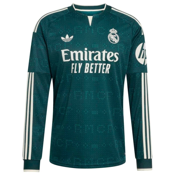 Poceni nogometni dresi Real Madrid Gostujoči 2026/27 zelena Dolgi Rokav