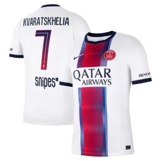 Poceni Nogometni dresi tisk Kvaratskhelia 7 Paris Saint-Germain PSG 2026/27 Gostujoči