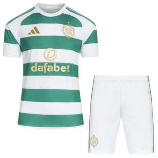 Poceni Otroški nogometni dresi Celtic Domači 2026-27 z lastnim imenom